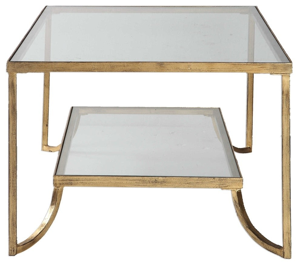 Katina Gold Leaf Coffee Table By Designer Matthew Williams