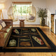 Indoor/Outdoor Excursion EX4 Black Machine Washable 10' x 14' Rug