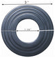 Radiator Flanges Black Aluminum Escutcheon 1 1/4'' ID Pack of 2