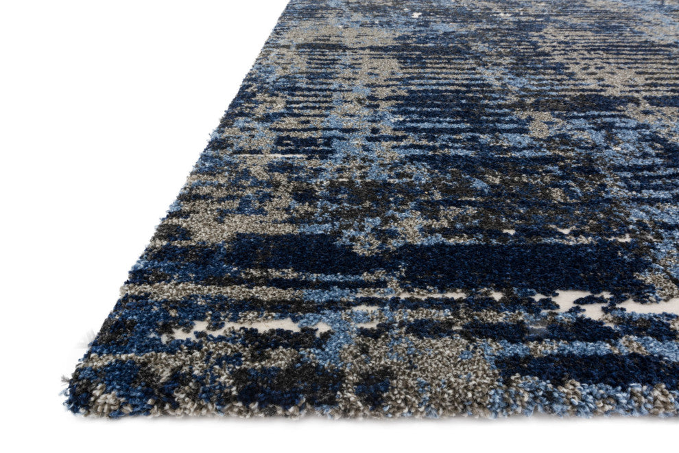 Dark Blue / Grey Viera VR-09 Area Rug by Loloi, 2'5"x7'7"