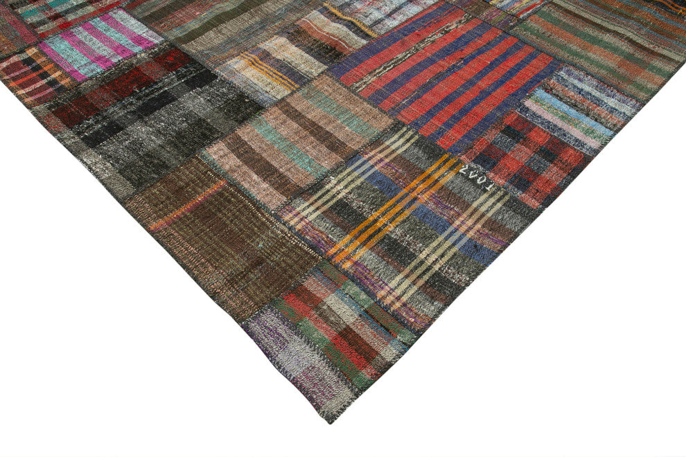 Rug N Carpet - Handmade Anatolian 10' 10'' x 13' 2'' Rustic Patchwork Kilim Rug