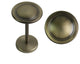 Urbanest Button Medallion Drapery Holdback, Antique Brass, 2 Pcs.
