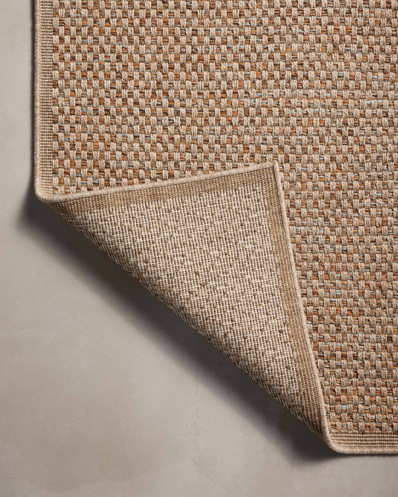 Loloi II Merrick Oatmeal / Sunrise 18" x 18" Sample Rug