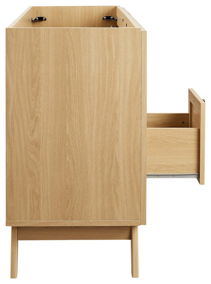 Soma 48" Single or Double Sink Compatible Bathroom Vanity Cabinet - Oak