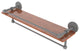 Montero 22" Wood Shelf, Gallery Rail and Towel Bar, Matte Gray
