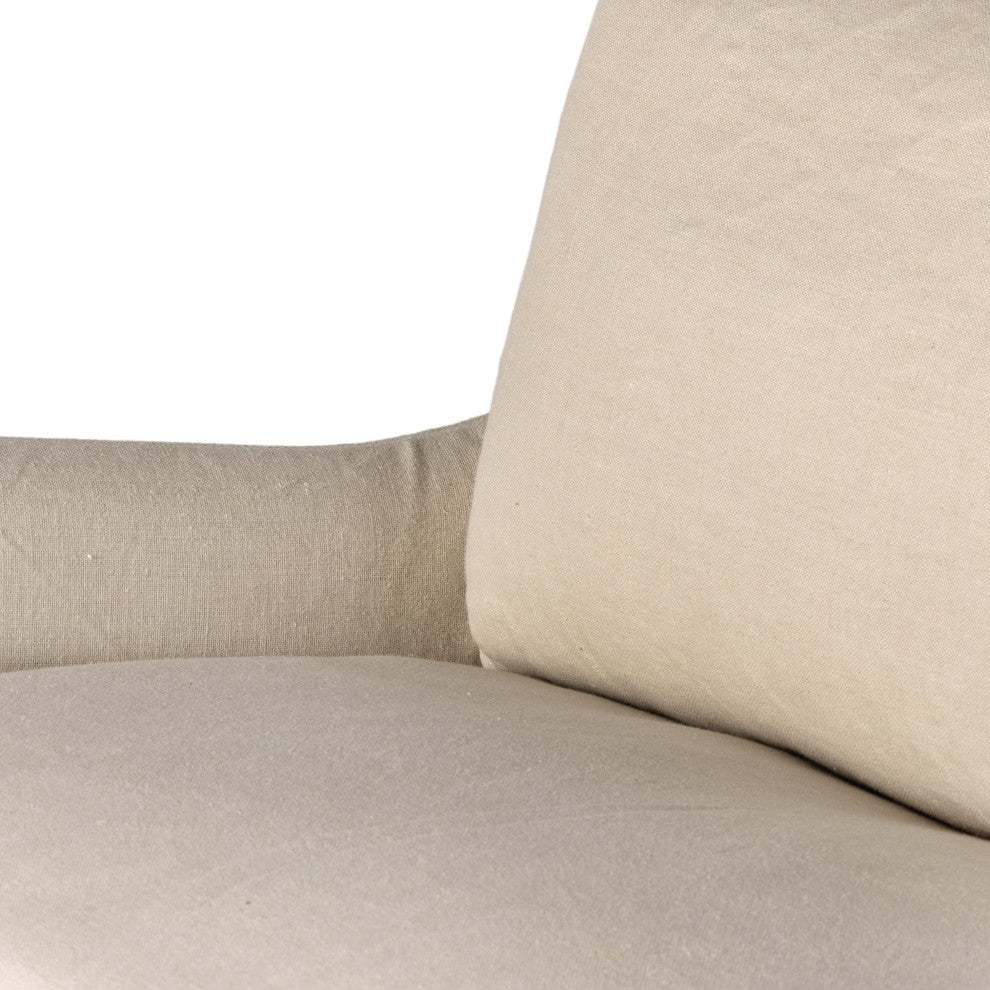 Monette Slipcover Sofa-94"-Natural