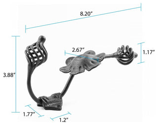 Iron Decorative Double Hook Birdcage 8" |