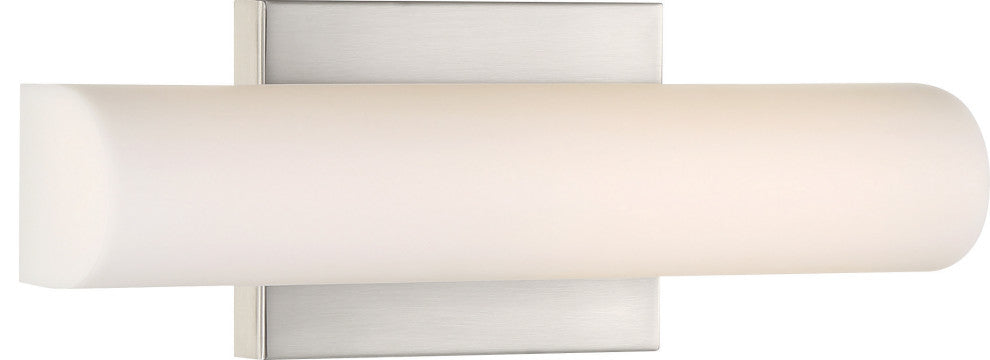 Nuvo Bend 1-Light LED Brushed Nickel Small Vanity Light