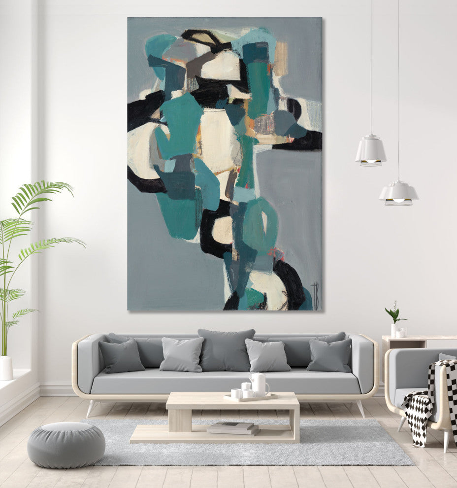 Totem At Dusk - 72 x 48 by Terri Burris