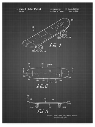 "Skate Board" by Cole Borders, Canvas Art, 47"x35"