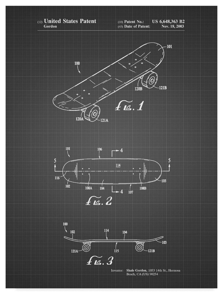 "Skate Board" by Cole Borders, Canvas Art, 47"x35"