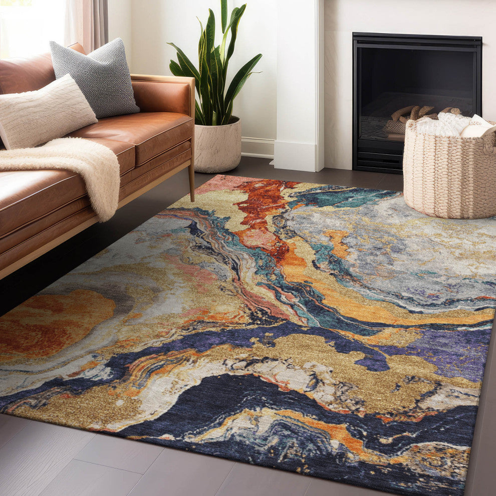Machine Washable Indoor/Outdoor Chantille ACN1908 Linen 2'6" x 3'10" Rug