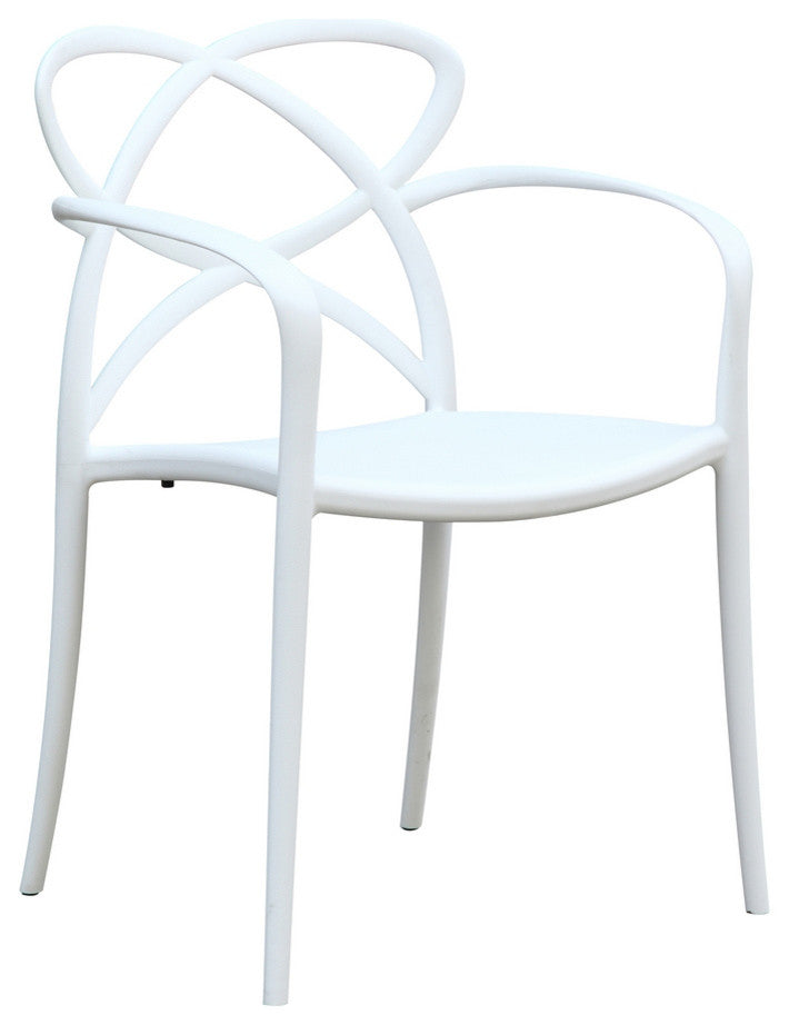 Modern Classics Script Dining Chair, White