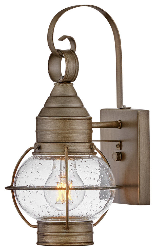 Hinkley Cape Cod 14" Extra Sm Outdoor Wall Mount Onion Lantern, Burnished Bronze