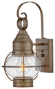 Hinkley Cape Cod 14" Extra Sm Outdoor Wall Mount Onion Lantern, Burnished Bronze