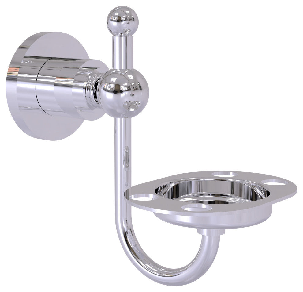 Astor Place Tumbler and Toothbrush Holder, Polished Chrome