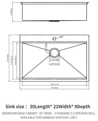 Brushed Nickel Stainless Steel 30 in. Single Bowl Drop-In Kitchen Sink with Work