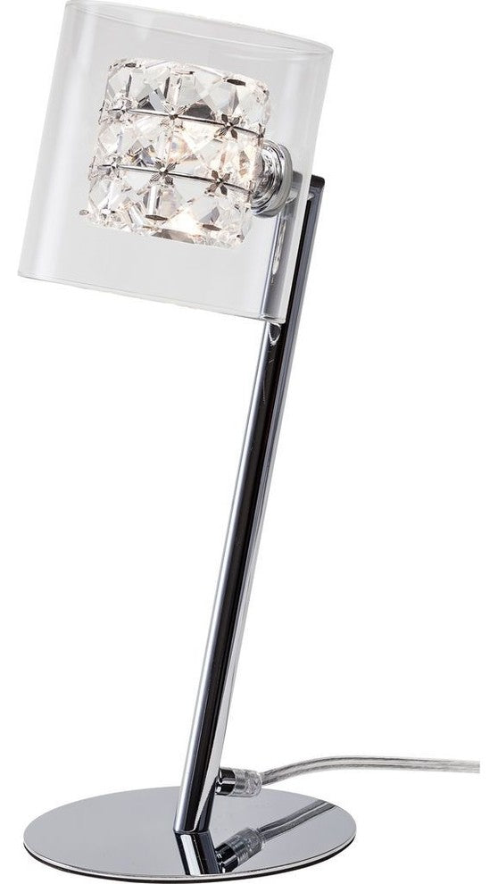 Nuevo Living Elsa Lighting Desk Lamp, Clear Glass