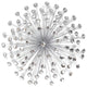 HomeRoots Silver Acrylic Burst Metal Wall Decor