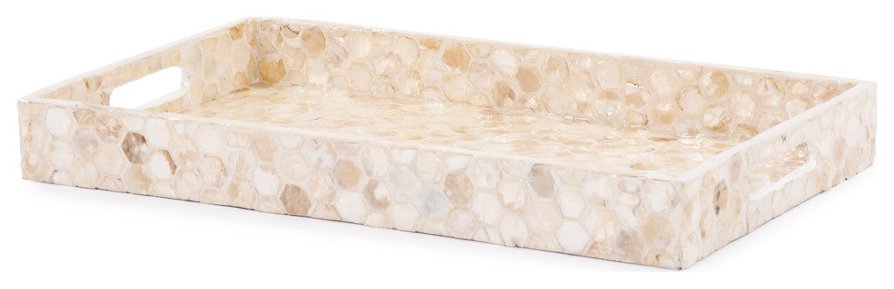 Rectangular Capiz Shell Tray