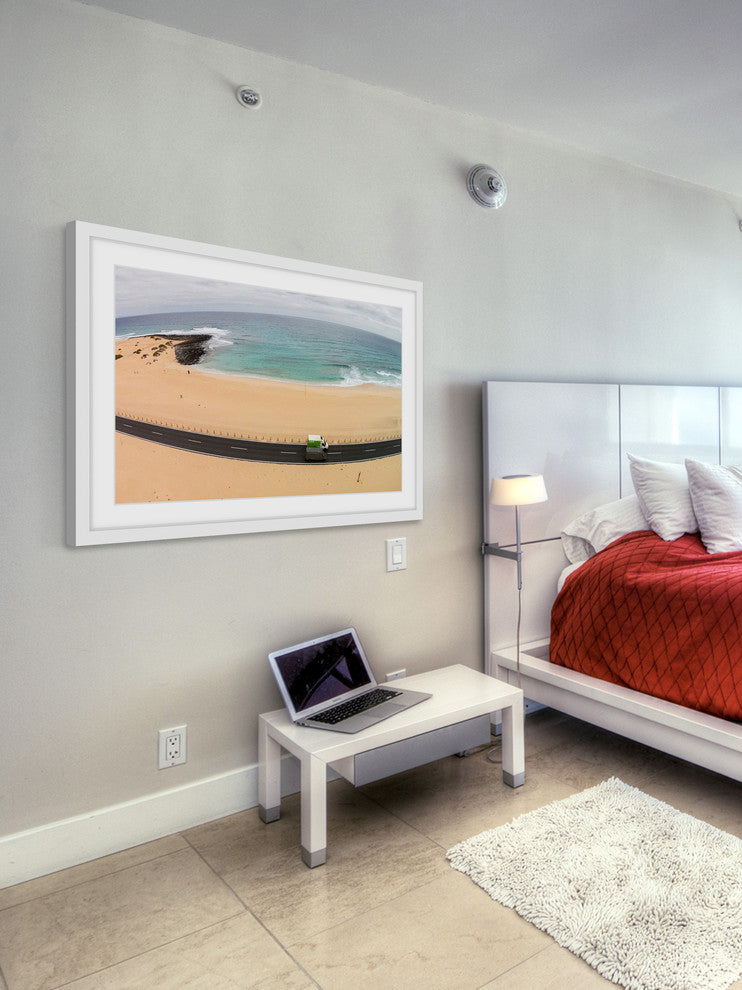 "Rounding The Curve" Framed Print by Karolis Janulis
