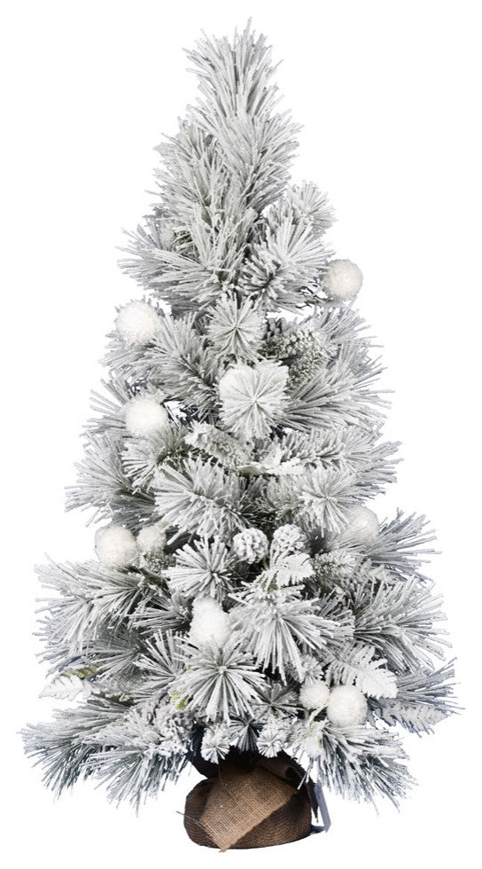 Vickerman D191040 48" Frosted Beacon Pine Artificial Christmas Tree, Unlit