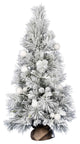 Vickerman D191040 48" Frosted Beacon Pine Artificial Christmas Tree, Unlit