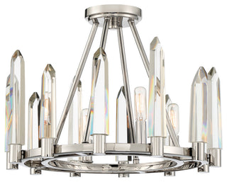 Crystorama WAT-B2004-PN, 4-Light Ceiling Mount, Polished Nickel