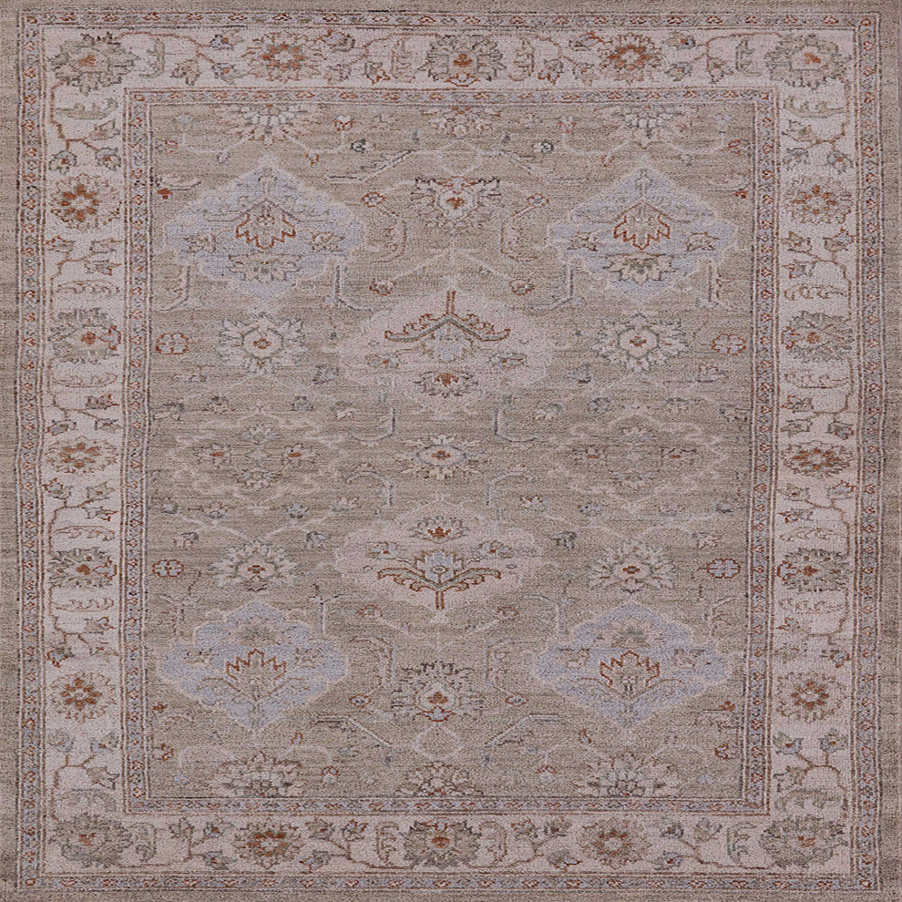 Ahgly Company Indoor Square Mid-Century Modern Area Rugs, 3' Square