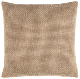 Surya Washed Texture Beige Pillow Shell With Polyester Insert 20"H X 20"W