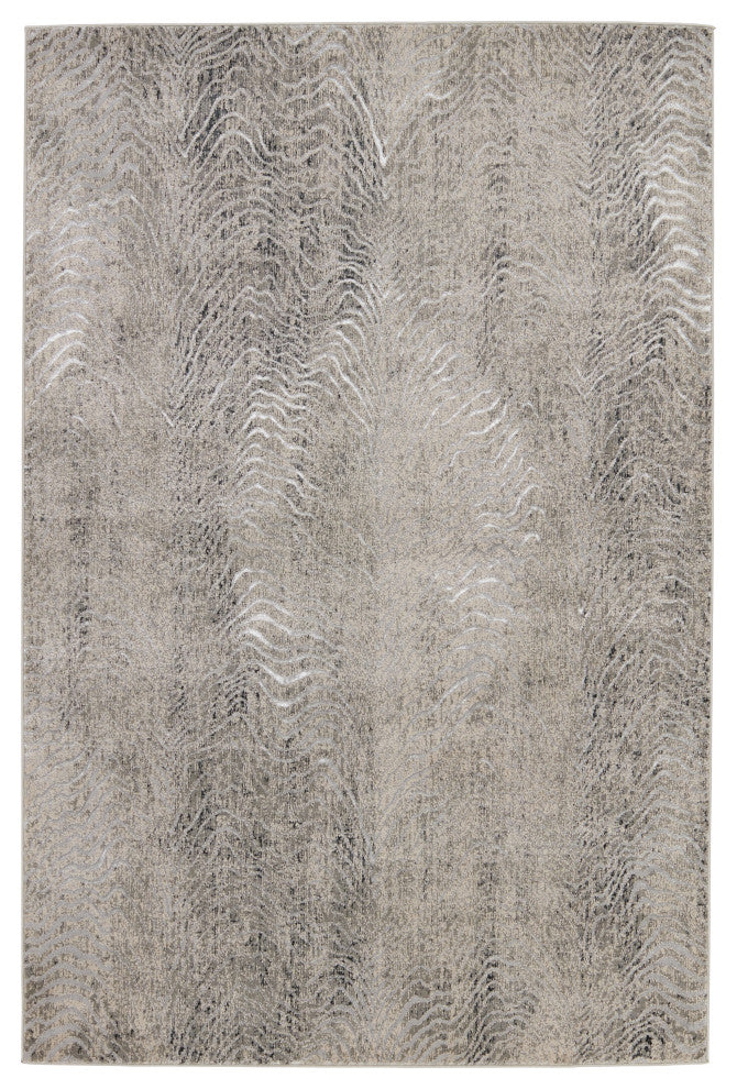Jaipur Living Dune Animal Pattern Gray/ Taupe Runner Rug 3'3"X12'