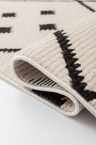 Elements Area Rug, Ivory-Black, 3'x5'
