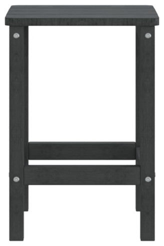 vidaXL Adirondack Table Outdoor Side Table for Front Porch Anthracite HDPE