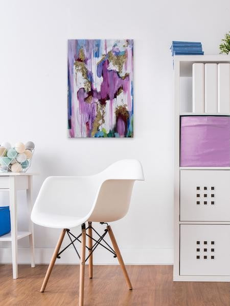 "Pink Sensation" Painting Print on Wrapped Canvas, 24"x36"