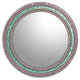 Seafoam Purple Mosaic Mirror, 24" Round