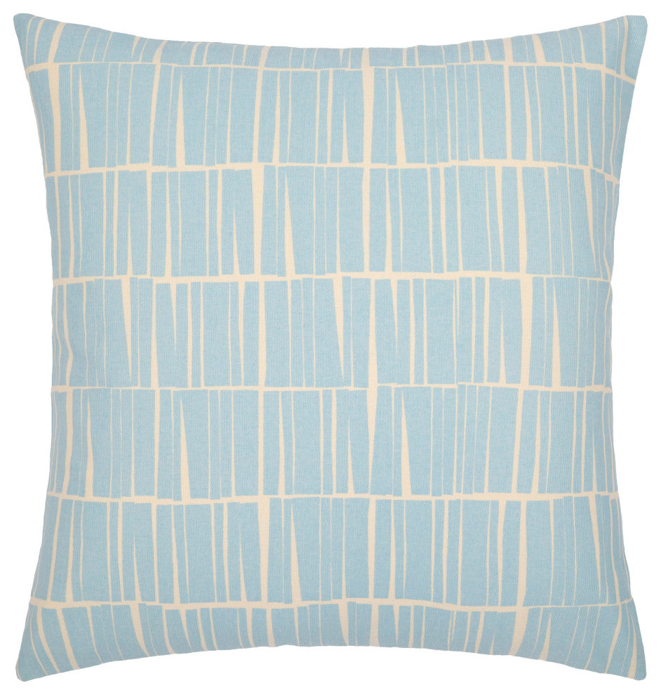 Surya Natur Pillow Shell With Down Insert 13"H X 20"W Light Blue