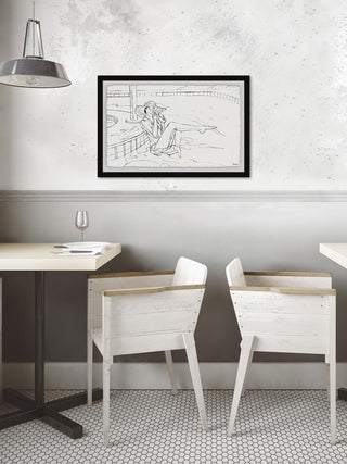 "Sippin' Fresh" Framed Painting Print, 30"x20"