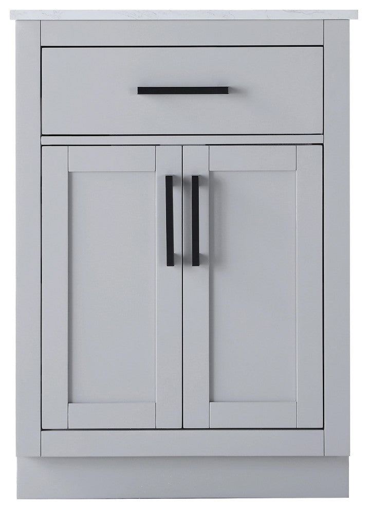 Home Living 24" Single Bathroom Vanity, Grey