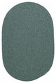 Colonial Mills Bristol WL27 Teal Traditional Area Rug, Oval 10'x13'