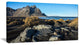 Rocky Stokksness Iceland, Landscape Canvas Art Print, 40x20