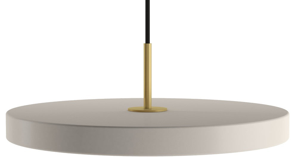Asteria Flat-Panel LED Pendant Light, Pearl