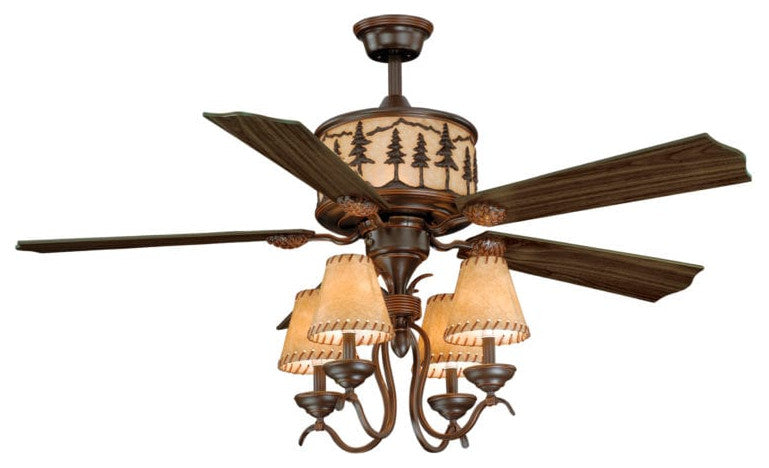 Yosemite 56-in LED Tree Ceiling Fan Burnished Bronze