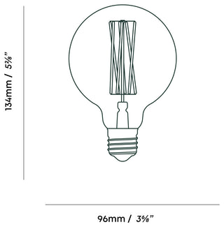 Elva Iron Tinted Bulbs, Set of 6