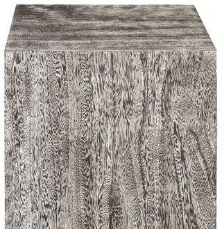 Origins Pedestal, Mitered Chamcha Wood, Gray Stone, Medium