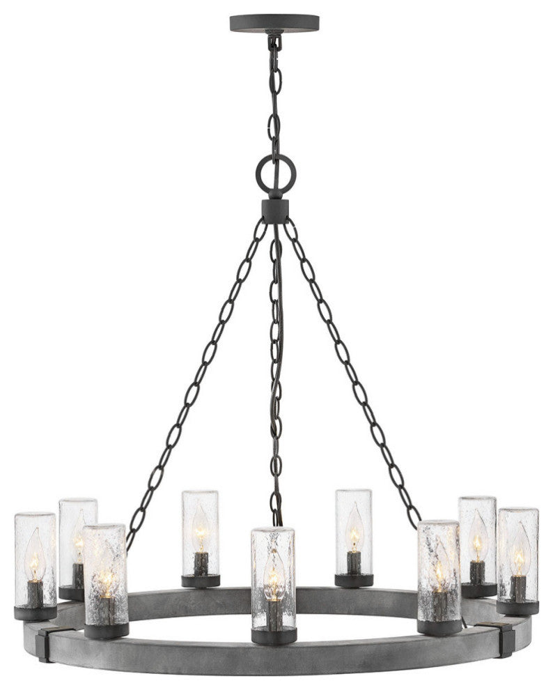 Hinkley Sawyer Medium Single Tier 12V, Aged Zinc