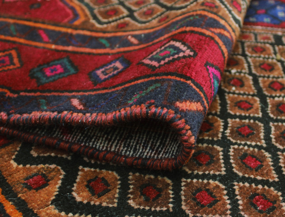 Fine Vintage Distressed Kwabena Brown Rug