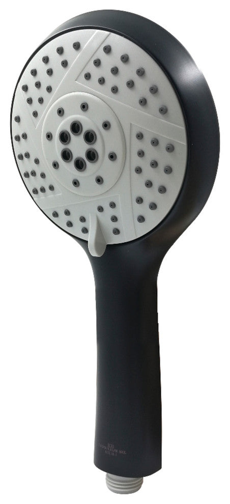 Kingston Brass 5 Function Hand Shower Head, Matte Black