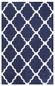 Modway Marja Moroccan Trellis 8'x10' Area Rug, Navy and Ivory