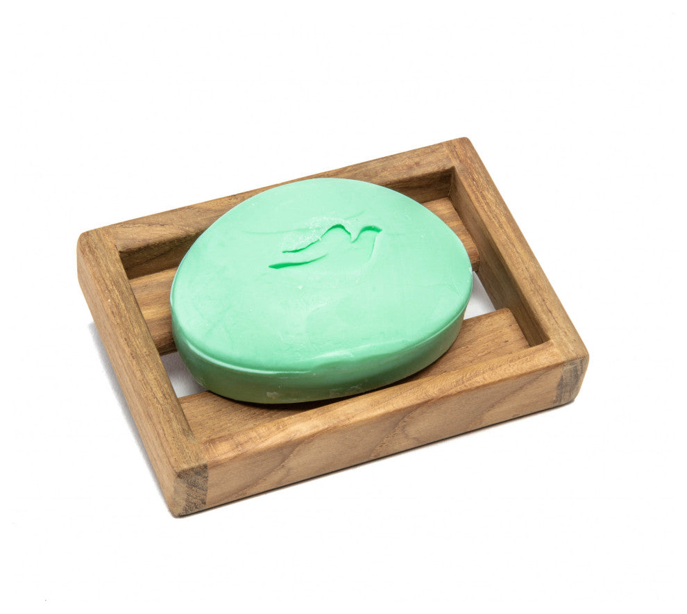 Traditional Solid Teak Wall Mount Soap Dish