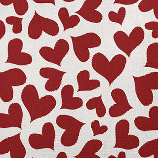 26" x 26" Patterned Hearts Valentine's Decorative Indoor Pillow, Valentines Red